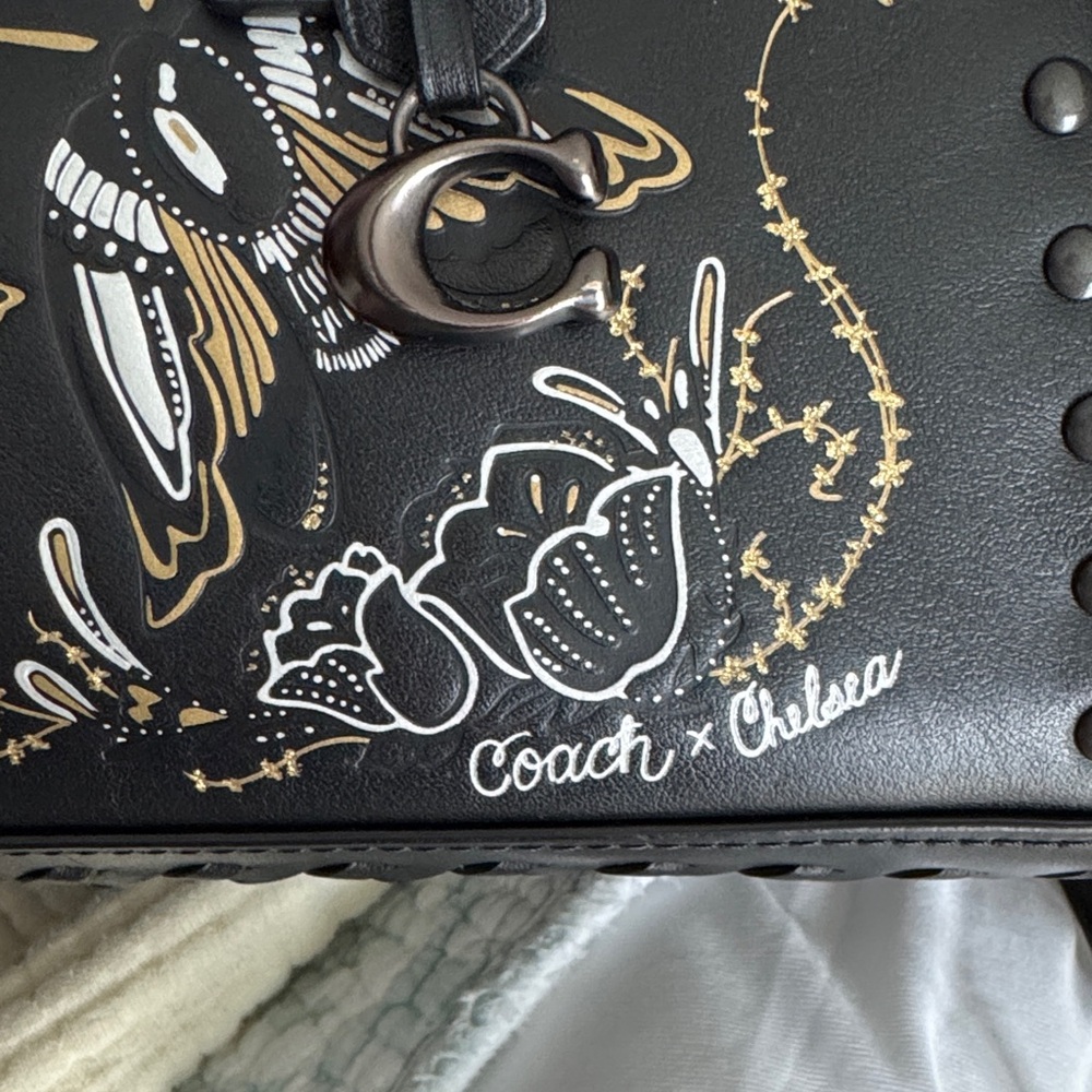 Coach Chelsea Champlain Dreamer Bag with tattoo design beautiful - Picture 2 of 16